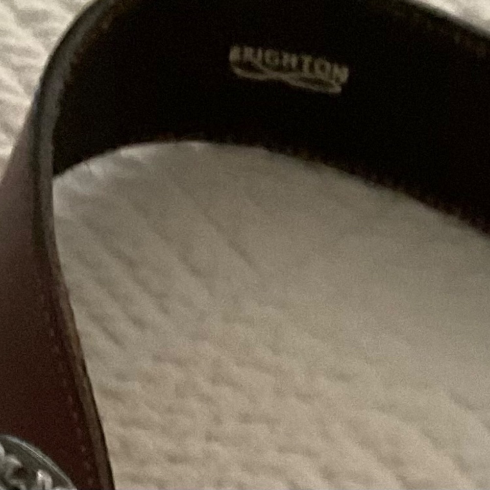 Brighton Leather and Silver Belt - Picture 2 of 3